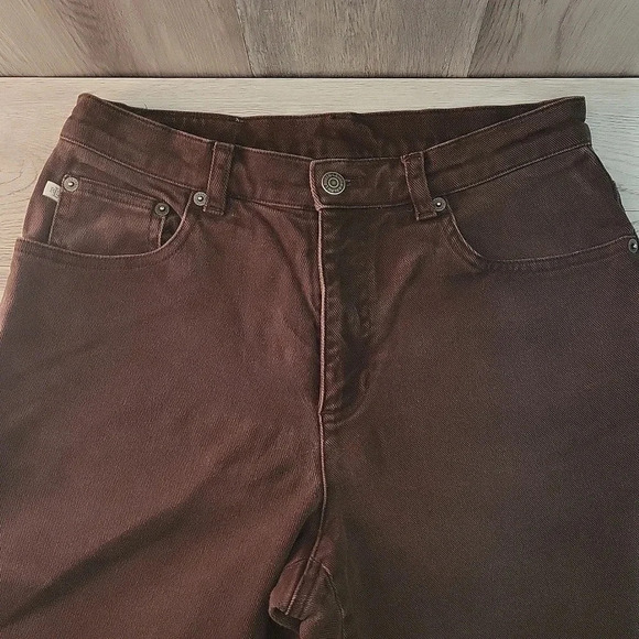 🛍Lauren‎ Ralph Lauren Brown Straight Leg 5 Pocket Casual Denim Jeans Womens 6 - Picture 7 of 11